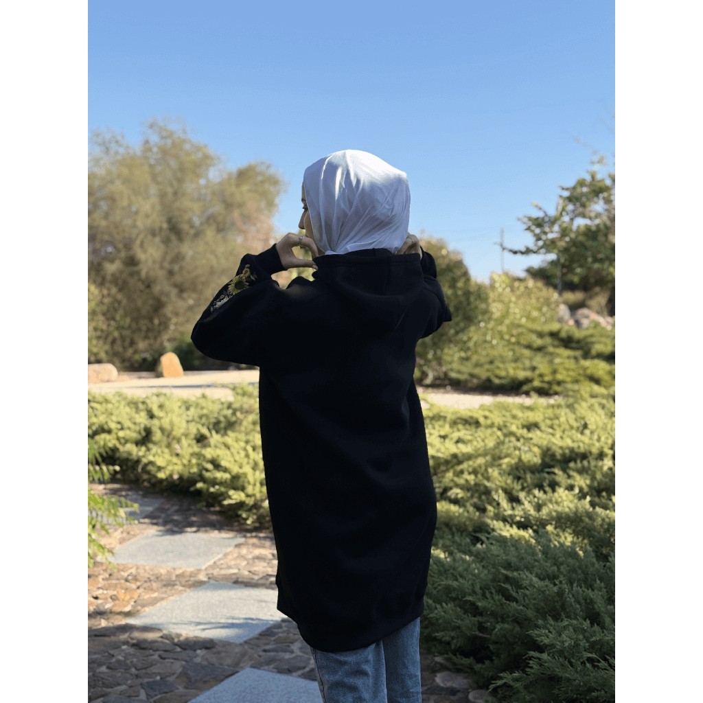 Trendy Flower Oversize Hoodie - Image 3